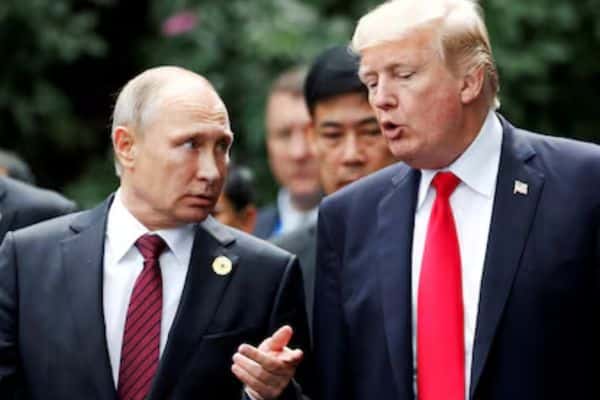 Donald Trump y Vladímir Putin durante la Cumbre Trump-Putin sobre la guerra en Ucrania