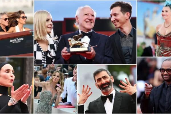 Cartel oficial del Festival de Cine de Venecia 2025 con la programación completa