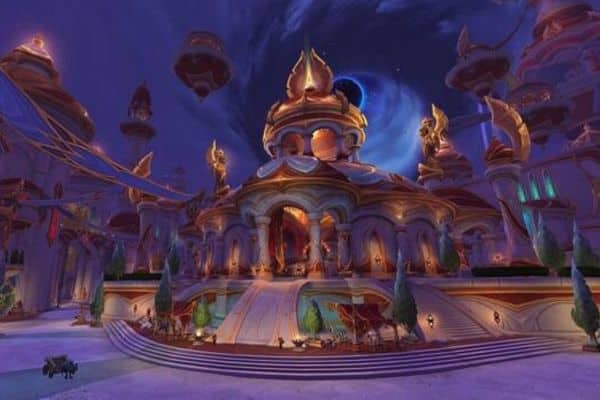 Vista de Quel’Thalas renovado en World of Warcraft: Midnight expansión 2026