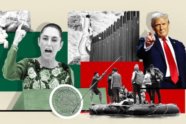 Empresarios mexicanos recibiendo asesoría sobre la guerra de Trump contra los cárteles de la droga